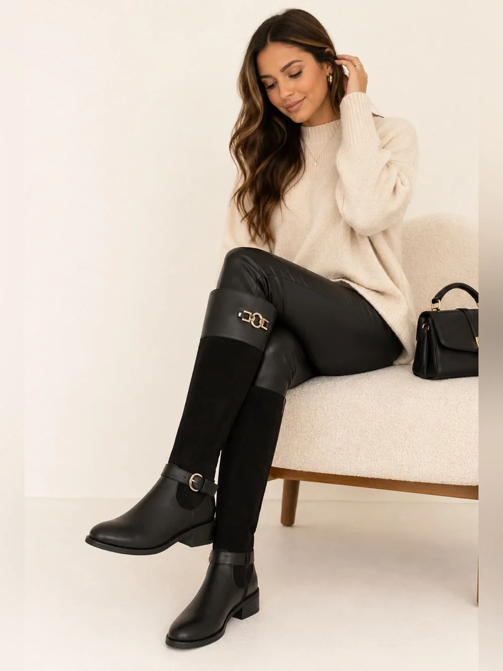 London Fog Harrington Riding Boots –Classic Equestrian Style Memory Foam Comfort